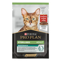 Вологий корм Purina Pro Plan Sterilised для стерилізованих котів з яловичиною 85 г (7613036092883)